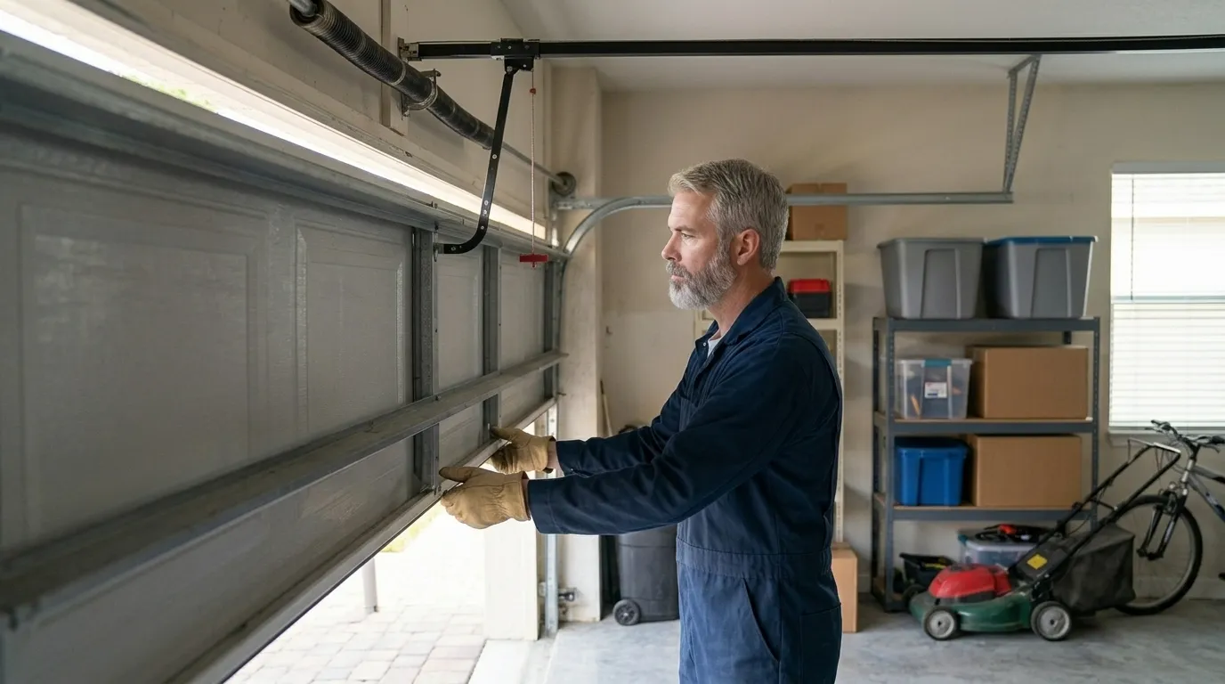 Carriage house garage door
