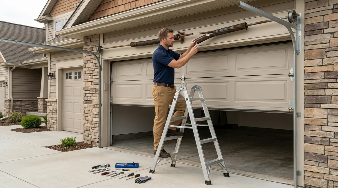 Repaired & tested - Burbank garage door service