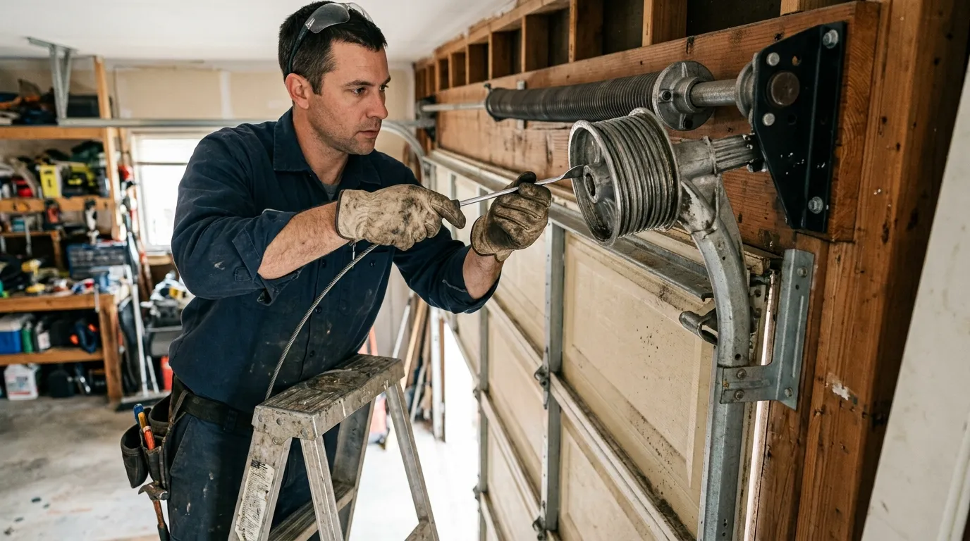 Repaired & tested - Burbank garage door service