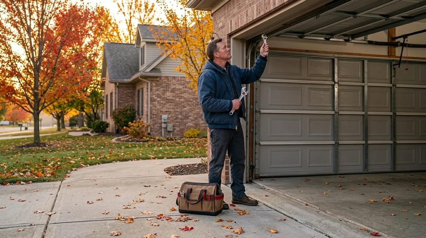 What an Older Burbank Garage Door Is Actually Working With